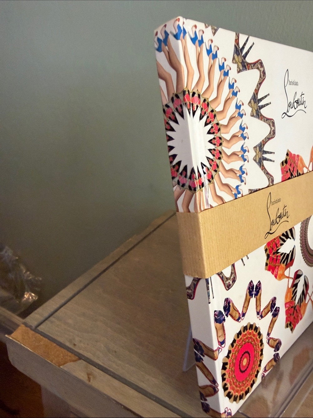 Christian Louboutin White Notebook with Red, Orange, Brown, and Black Accents - Picture 4 of 7